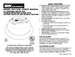 BRK electronic SC6120B User`s manual