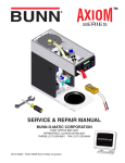 Bunn AXIOM 0/6 Twin Repair manual