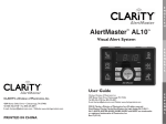 Clarity ALERTMASTER AL10 User guide