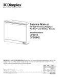 Dimplex DF3015 Service manual