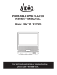 Vidao PDV715 Instruction manual