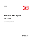 Brocade Communications Systems 53-1001778-01 User`s guide