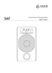 Adam Sub7 Technical data