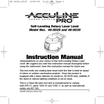 AccuLine 40-6530 Instruction manual