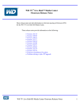 WD TV Live Hub™ Media Center Firmware Release Notes