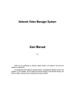e-Line Technology Network Video Recorders User manual