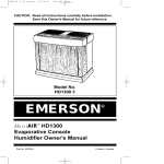 Emerson HD13003 Owner`s manual