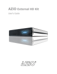 Azio External HD Kit User`s guide