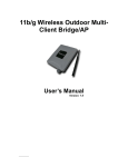 EnGenius 11b/g Wireless Outdoor Multi-Client Bridge/AP User`s manual