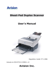 Avision FT-1109H User`s manual