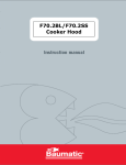 Baumatic F70.2BL User manual