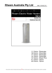 Rheem Optima Specifications