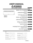 Mitsubishi SRK28HG User`s manual