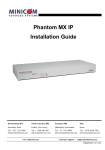 Minicom Advanced Systems Minicom Supervisor Phantom Installation guide