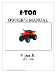 E-TON Viper Jr. (RXL-40) Owner`s manual