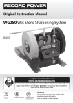 Record Power WG250 Instruction manual