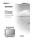 Sharp LC-32AX3X Specifications