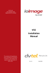 DVTEL ioimage trk1 Installation manual
