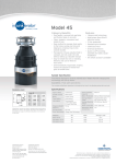Emerson insinkerator Specifications