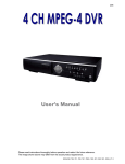 CPcam 8/16 CH MPEG-4 DVR User`s manual