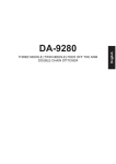 Brother DA-9280 Instruction manual
