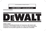 DeWalt D55695 Instruction manual