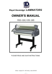 Royal Sovereign RSS-685 Owner`s manual