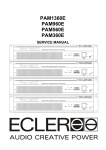 Ecler PAM2000 Service manual