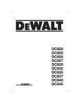 DeWalt DC820 Technical data