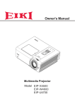 Eiki EIP-U4700 Owner`s manual