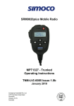 Simoco SRM9020PLUS Operating instructions