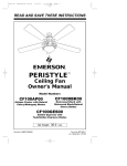 Emerson PERISTYLE CF100AP00 Owner`s manual