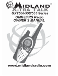 Midland GXT-550VP4 Owner`s manual