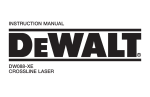 DeWalt DW089-XE Instruction manual