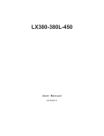 Christie LX380 103-009100-01 User manual