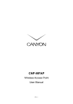 Canyon CNP-WFAP User manual