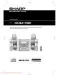 Sharp CD-BA1700H Specifications