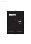 Uniden ELBT595 - Cordless Phone - Operation Owner`s manual