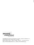 Walker VCO Operating instructions