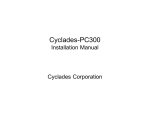 Cyclades PR2000 Installation manual