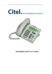 Citel C4110 User guide