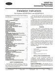 Carrier 58PHA/PHX Installation, start-up, operating and Instruction manual