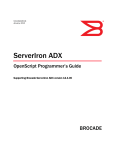 Brocade Communications Systems ServerIron ADX 12.4.00 Technical data