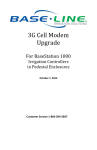 Base Line 3G Cell Modem User manual
