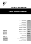 Daikin RXYQ34M9W1B Installation manual