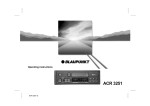 Blaupunkt ACR 3251 Operating instructions