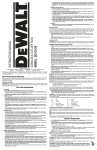 DeWalt DC410 Instruction manual
