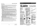 Campbell Hausfeld NS2190 Operating instructions