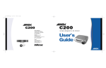 Ask C200 User`s guide