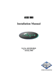 Aegis AEGIS 1000 Installation manual